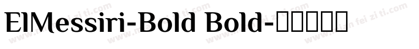 ElMessiri-Bold Bold字体转换